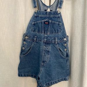 Vintage Short Jean Overalls